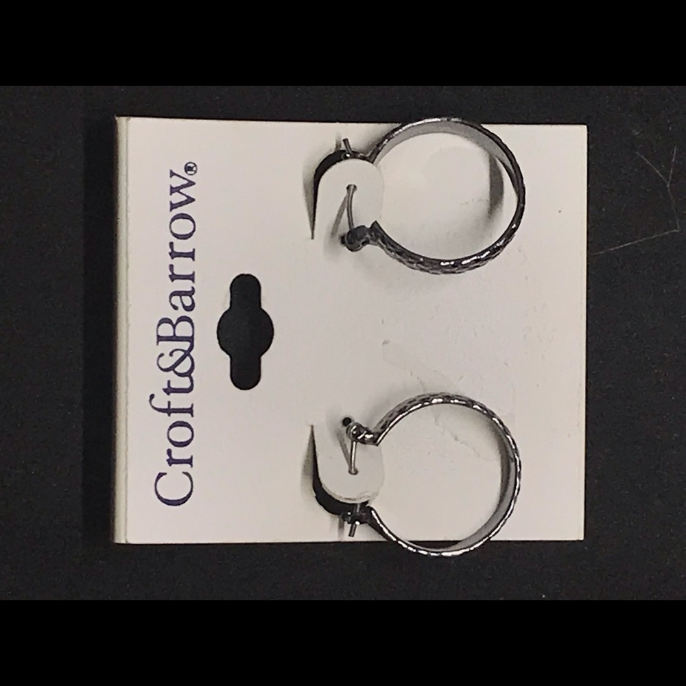 Croft and Barrow Silver Hoop Earrings